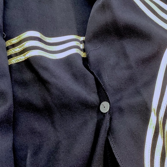 Vintage 80s/90s Periwinkle by B. David Black Skirt Suit Set Gold Trim NWT Formal - Picture 12 of 15